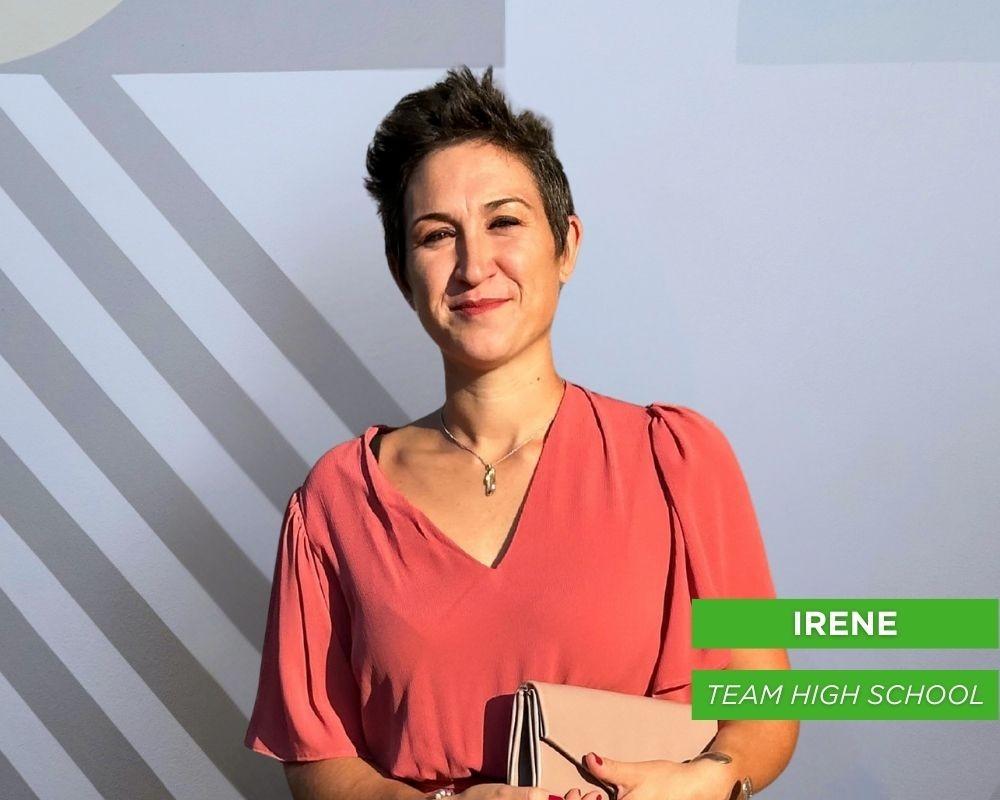 Primo piano di Irene, Team High School.