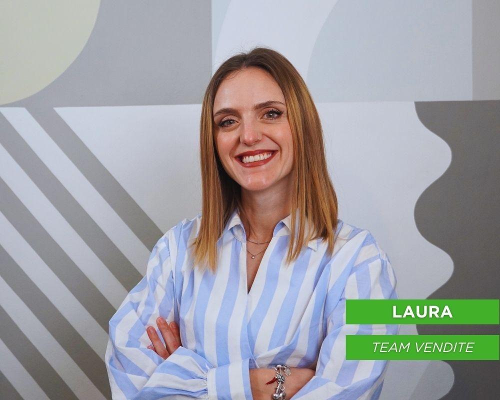 Primo piano di Laura, Team vendite.