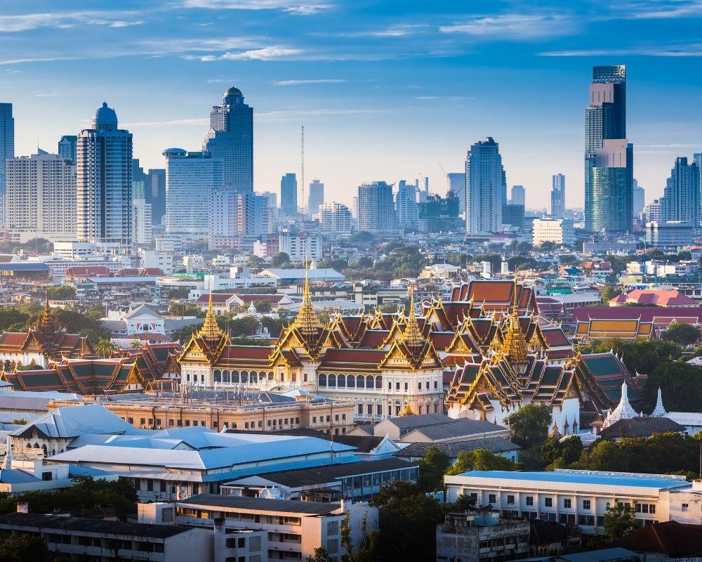 Veduta della città di Bangkok.