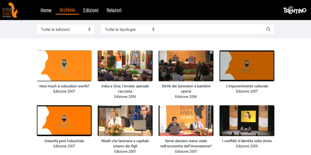 Video Archivio Festival Economia