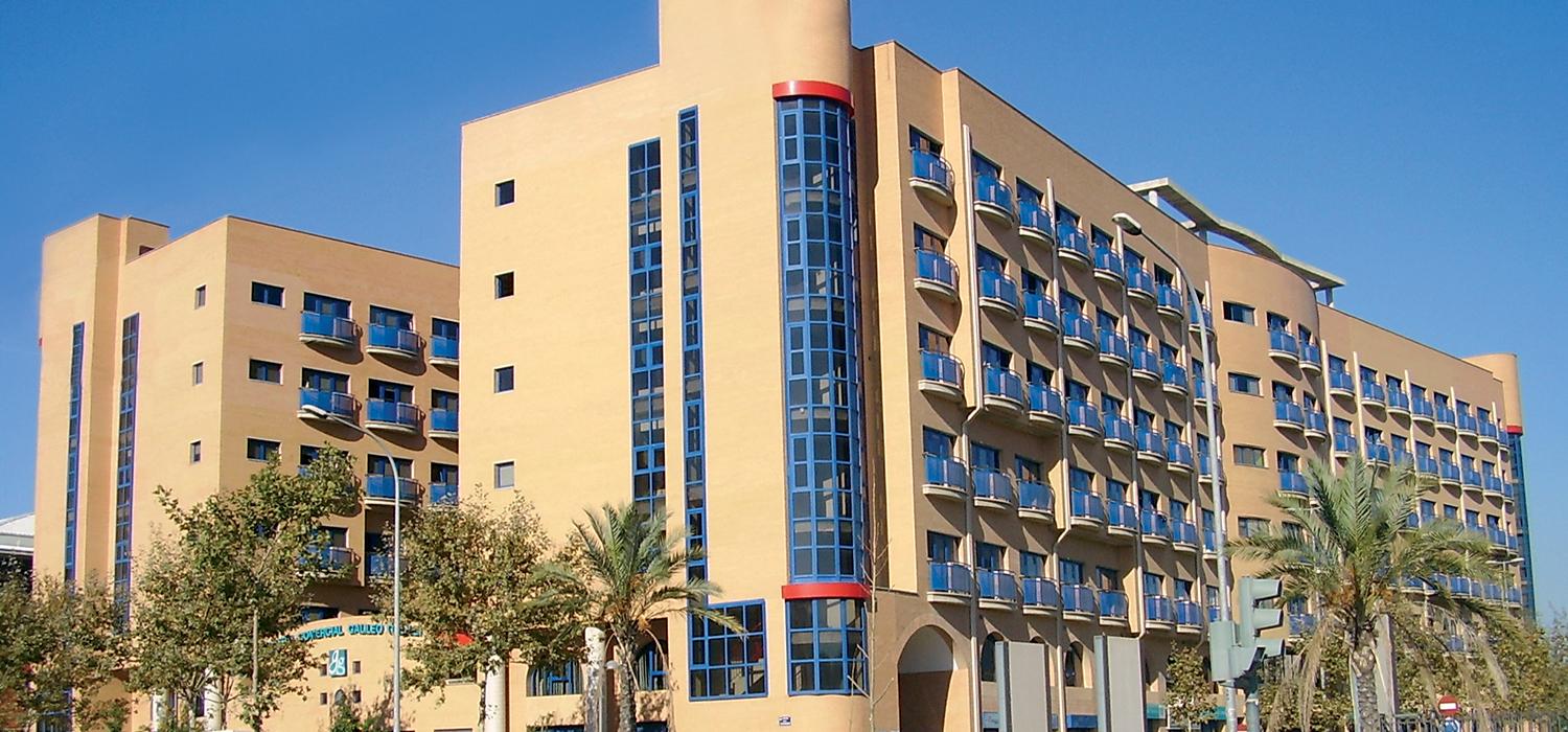 Vacanza studio a Valencia con Zainetto Verde al Collegio Galileo, facciata dei dormitori del campus