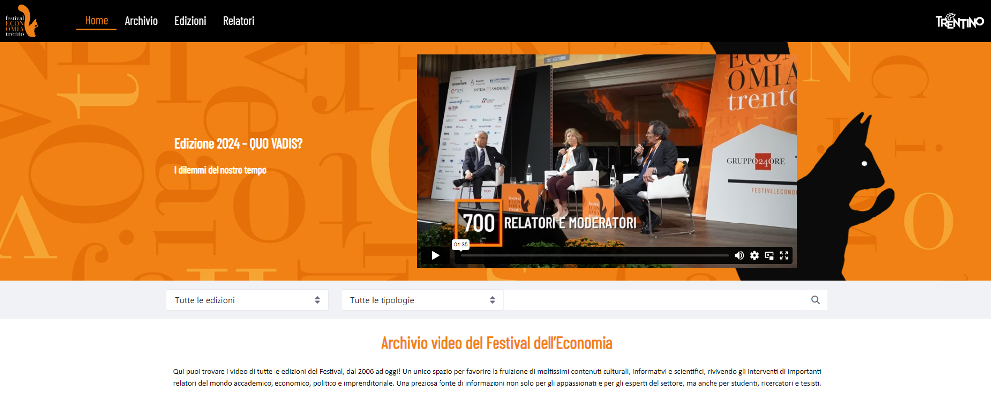 Video Archivio Festival Economia