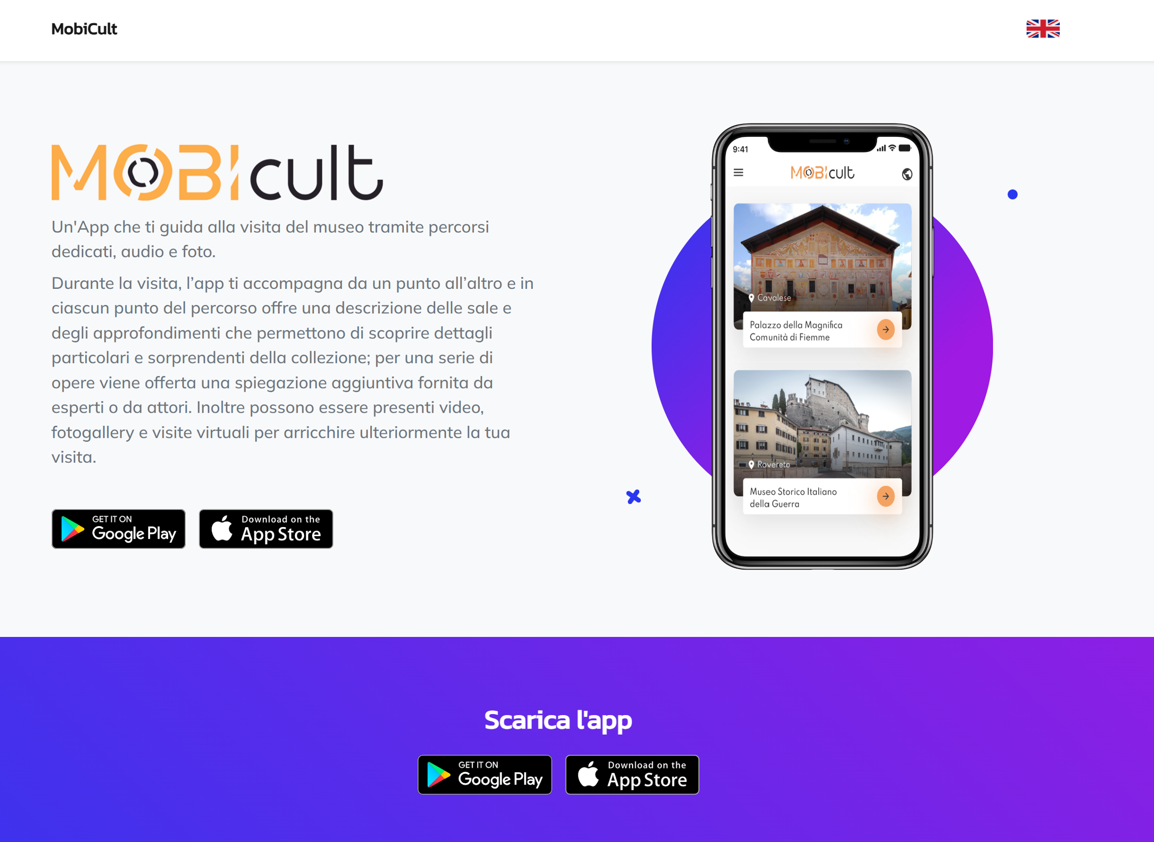 Laden Sie die MobiCult-App herunter