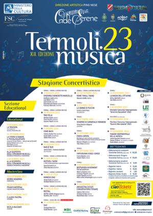 Programma Stagione Concertistica Termoli Musica 23 – XIX Edizione