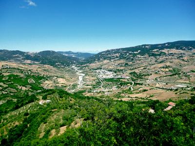 Veduta panoramica dal belvedere di Trivento (CB)