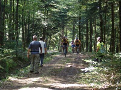Lungo il percorso, tracciati adatti per escursionisti e ciclisti