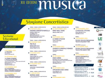 Programma Stagione Concertistica Termoli Musica 23 – XIX Edizione
