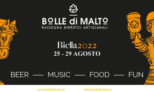 Bolle di Malto torna a Biella, dal 25 al 29 agosto con una nuova edizione e un programma ricco di novità.