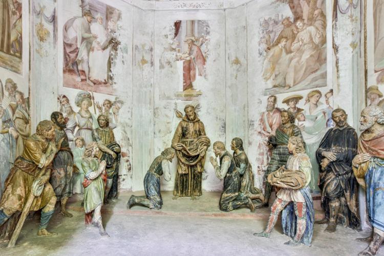 Kapelle V - Einkleidung der ersten Jünger des heiligen Franziskus