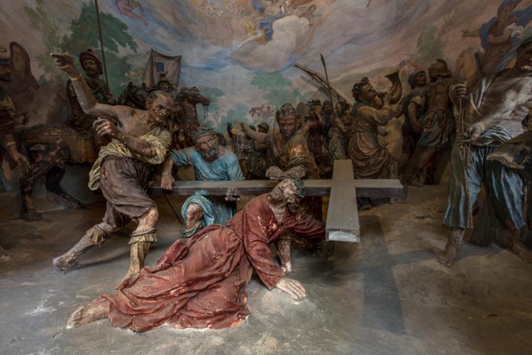 Cappella IX -Jésus tombe pour la troisième fois